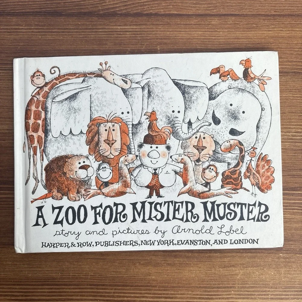 A Zoo for Mister Muster Arnold Lobel 1962 Vintage Hardcover Harper & Row